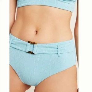 Anthropologie Seafolly Palm Coast Belted Bikini Bottoms
